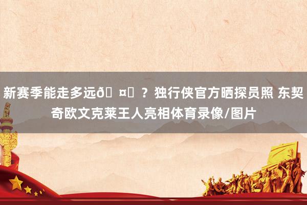 新赛季能走多远🤔？独行侠官方晒探员照 东契奇欧文克莱王人亮相体育录像/图片