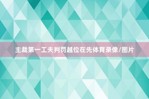 主裁第一工夫判罚越位在先体育录像/图片